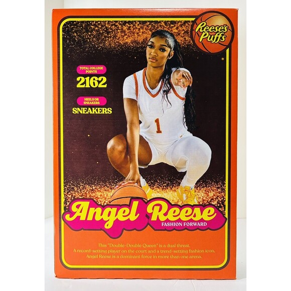 Angel Reese CHICAGO SKY -WNBA Reeses Puffs Cereal LIMITED EDITION. 11.5oz 1 Box - Picture 1 of 2
